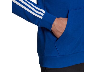 adidas Herren Essentials French Terry 3-Streifen Kapuzenjacke Blau