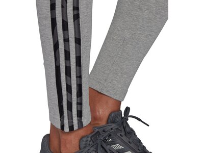 adidas Damen LOUNGEWEAR Essentials 3-Streifen Leggings Grau