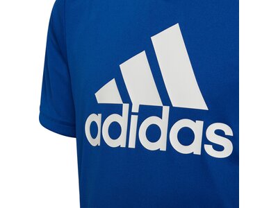adidas Kinder Designed To Move Big Logo T-Shirt Blau