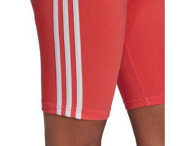 adidas Damen Essentials 3-Streifen kurze Tight Rot