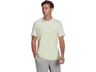 adidas Herren Essentials 3-Streifen T-Shirt Grau