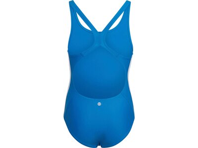 adidas Kinder Athly V 3-Streifen Badeanzug Blau