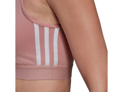 adidas Damen Essentials Removable Pads 3-Streifen Crop-Top Pink