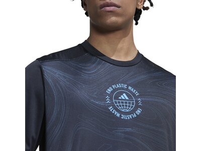 adidas Herren Designed for Running for the Oceans T-Shirt Schwarz