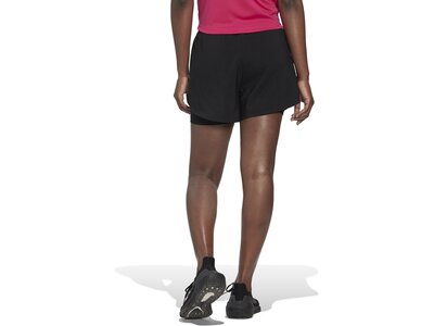 ADIDAS Damen Shorts AEROREADY Made for Training Minimal Two-in-One Schwarz