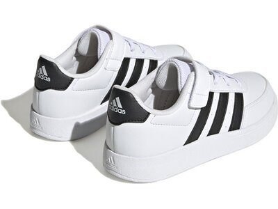 ADIDAS Kinder Freizeitschuhe Breaknet Lifestyle Court Elastic Lace and Top Strap Pink