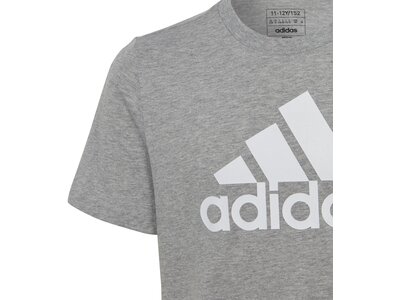 ADIDAS Kinder Shirt Essentials Big Logo Cotton Grau