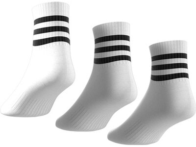 ADIDAS Herren Socken 3-Streifen Cushioned Sportswear Mid-Cut, 3 Paar Pink