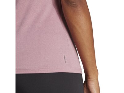 ADIDAS Damen Shirt AEROREADY Train Essentials Minimal Branding V-Neck Pink
