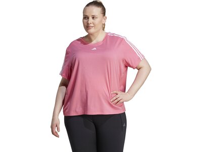 ADIDAS Damen Shirt AEROREADY Train Essentials 3-Streifen Große Größen Pink