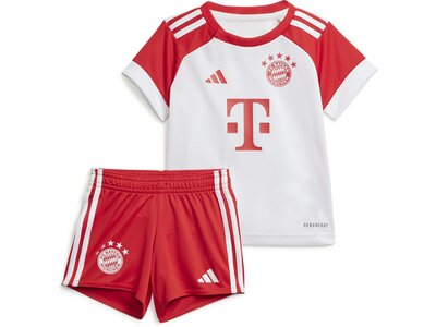ADIDAS Kinder Fananzug FC Bayern München 23/24 Kids Heim Pink