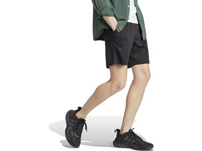 ADIDAS Herren Shorts AEROREADY Essentials Single Jersey Linear Logo Schwarz