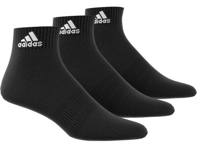 ADIDAS Herren Socken Cushioned Sportswear Ankle, 3 Paar Schwarz