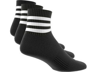 ADIDAS Herren Socken 3-Streifen Cushioned Sportswear Mid-Cut, 3 Paar Schwarz