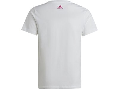 ADIDAS Kinder Shirt Essentials Linear Logo Cotton Slim Fit Grau