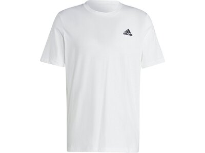 ADIDAS Herren Shirt Essentials Single Jersey Embroidered Small Logo Grau