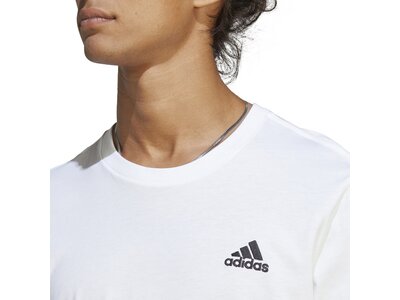 ADIDAS Herren Shirt Essentials Single Jersey Embroidered Small Logo Grau