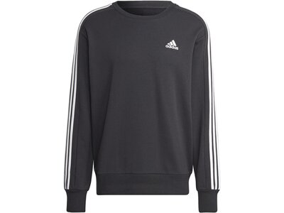ADIDAS Herren Sweatshirt Essentials French Terry 3-Streifen Grau