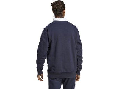 ADIDAS Herren Sweatshirt Essentials French Terry 3-Streifen Blau