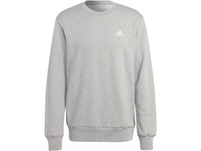 ADIDAS Herren Sweatshirt Essentials French Terry Embroidered Small Logo Silber