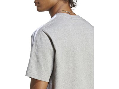 ADIDAS Herren Shirt Essentials Single Jersey 3-Streifen Grau