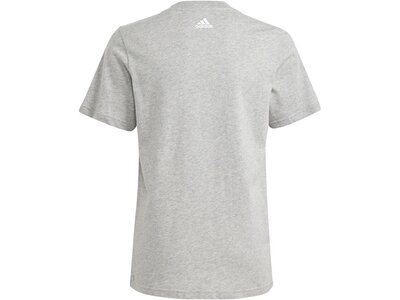 ADIDAS Kinder Shirt Essentials Two-Color Big Logo Cotton Silber