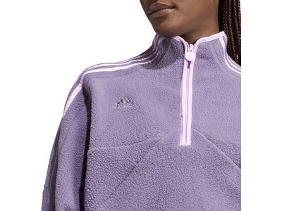 ADIDAS Damen Sweatshirt Tiro Half-Zip Fleece Grau