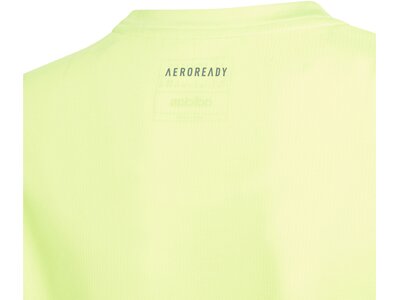 ADIDAS Kinder T-Shirt AEROREADY 3-Streifen Gelb