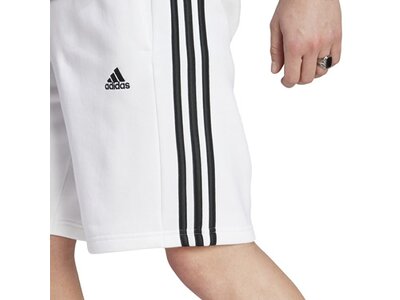 ADIDAS Herren Shorts Essentials 3-Streifen (normal & lang) Weiß