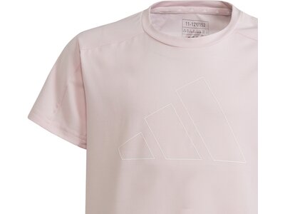ADIDAS Kinder Shirt Essentials AEROREADY Regular-Fit Logo pink