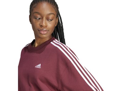 ADIDAS Damen Sweatshirt Essentials 3-Streifen Braun