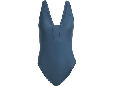 ADIDAS Damen Badeanzug Iconisea 3-Streifen Blau