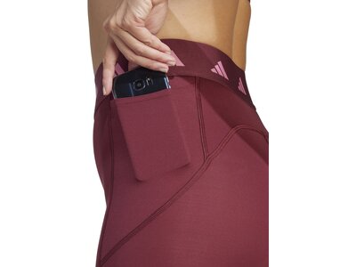 ADIDAS Damen Tight Techfit Stash Pocket Full-Length Rot