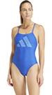 Vorschau: ADIDAS Damen Badeanzug 3 Bar Logo Print