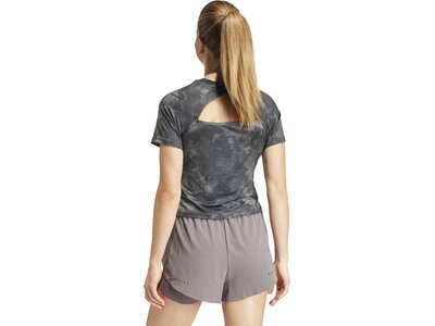 ADIDAS Damen Shirt Train Essentials AOP Flower Tie-Dye Grau
