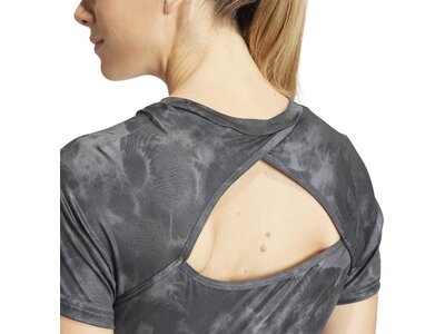 ADIDAS Damen Shirt Train Essentials AOP Flower Tie-Dye Grau