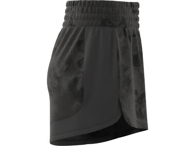 ADIDAS Damen Shorts Pacer Essentials AOP Flower Tie-Dye Knit Grau