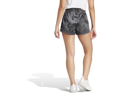 ADIDAS Damen Shorts Pacer Essentials AOP Flower Tie-Dye Knit Grau