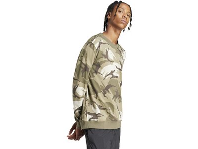 ADIDAS Herren Sweatshirt Seasonal Essentials Camouflage Braun