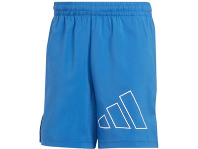 ADIDAS Herren Shorts Train Icons Big Logo Training (Länge 7 Zoll) Blau