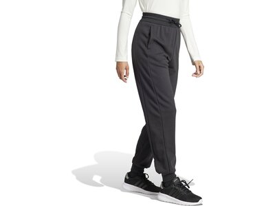 ADIDAS Damen Hose Embroidered French Terry Loose Schwarz
