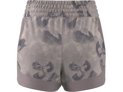 ADIDAS Damen Shorts Pacer Essentials AOP Flower Tie-Dye Knit Silber