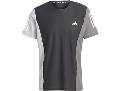 ADIDAS Herren T-Shirt Own The Run Colorblock Grau