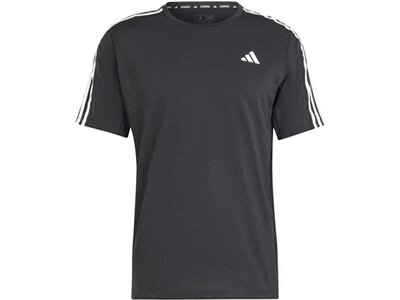 ADIDAS Herren T-Shirt Own the Run 3-Streifen Grau