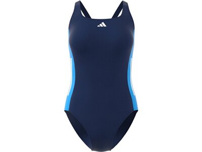 ADIDAS Damen Badeanzug 3-Streifen Colorblock Blau