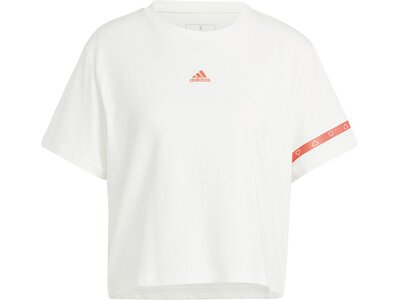 ADIDAS Damen Shirt Brand Love Graphic Weiß