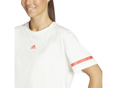 ADIDAS Damen Shirt Brand Love Graphic Weiß