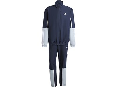 ADIDAS Herren Sportanzug Sportswear Colorblock 3-Streifen Blau