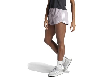 ADIDAS Damen Shorts Pacer Training 3-Streifen Woven High-Rise (Länge 5 Zoll) Grau