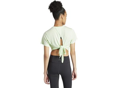 ADIDAS Damen Shirt Yoga Studio Wrapped Braun